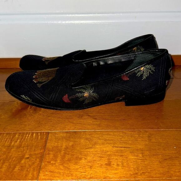 Zalo Elephant Needlepoint Loafers Sz 8 - Picture 3 of 8